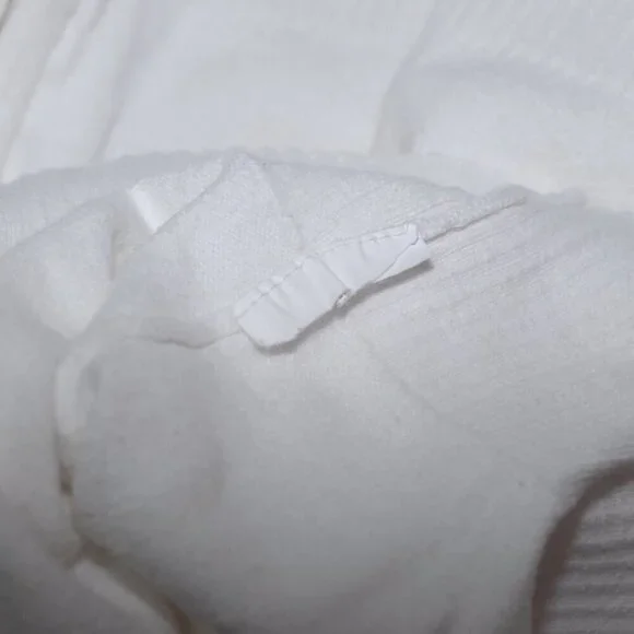 XL White Hoodie ¾ Sleeves Full Zipper No Pockets AUC Motherhood Maternity Womens - Picture 6 of 6